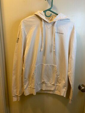 Allmade Organic Cotton Hoodie Medium White - AI Ascent Event